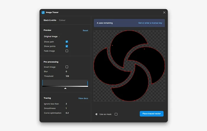 Figmaプラグイン：Image Tracer