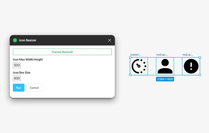 Figmaプラグイン：Icon Resizer