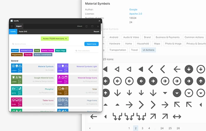 Figmaプラグイン：Iconify