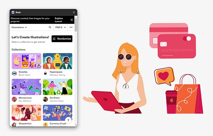 Figmaプラグイン：Blush