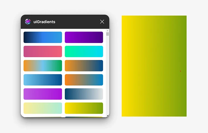 Figmaプラグイン：Uigradients
