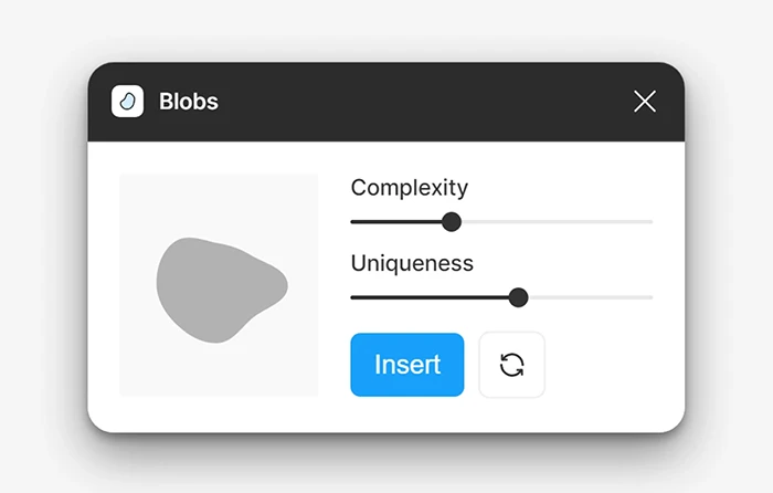Figmaプラグイン：Blobs