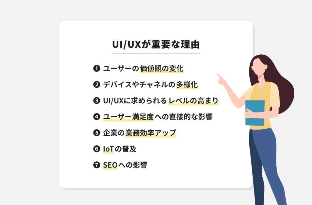 UIやUXが重要視される7つの理由